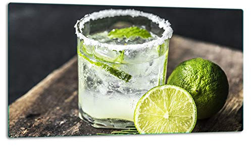 TMK ArtDeko – Schneidebrett Glas – Glasschneidebrett für die Küche 52x30 cm – Robust, Hygienisch & Rutschfest – Glas Schneidebrett – Zusätzliche Arbeitsfläche – Vielseitige Nutzung