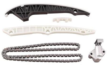 VAICO V10-10022-BEK Steuerkettensatz Steuerkette Zahnkette Kette geschlossen 170 mit Gleitschienen mit Kettenspanner mit Gleitschienen mit Kettenspanner Kompatibel mit VW 06H109158E 06H109158J