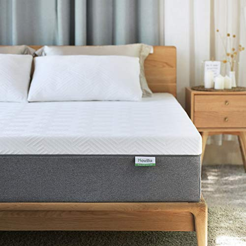 Novilla Madrass 140 x 200 cm H3-gel minnesskum kall skummadrass 7 zoner skum rullmadrass bambufibrer andas Oeko-Tex 18 cm