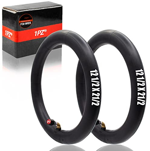1PZ F3I-W05 Schlauch 12 1/2 x 2 1/2 (12,5 x 2,5 12,5 x 2,75) für Roller Fahrrad mit abgewinkeltem Ventil, Ersatz für Reifen Razor Pocket Mod Bella Chrissy Hannah Montana Currie Schwinn 2 Pack