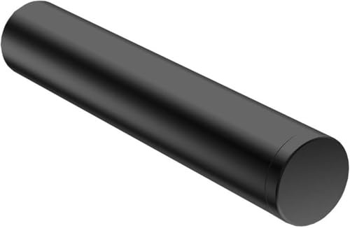 EMCO Flow Reservepapierhalter für Toilettenpapier, eleganter Toilettenpapierhalter zur Wandmontage, hochwertiges Badaccessoire aus Metall Schwarz 10,8 cm Starr