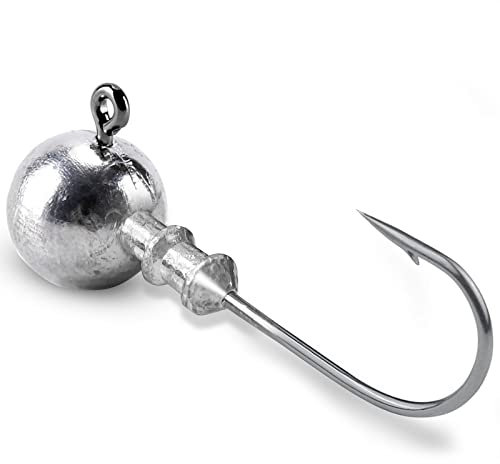 Atibin Piombo acqua salata Jig Head Hook Bass Trota Fishing Hook Head Barb Sharp Fishing Jig Ganci Sharp 25pcs 1/8oz