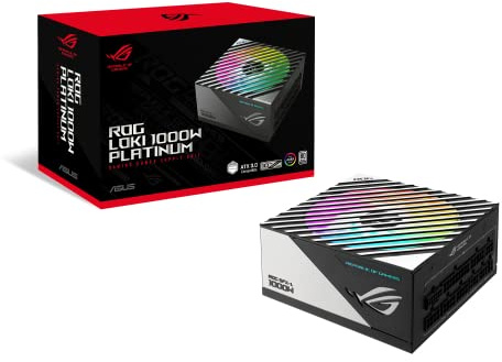 ASUS ROG Loki SFX-L 1000W Platinum (Fully Modular Power Supply, 80+ Platinum, 120mm PWM ARGB Fan, Aura Sync, ATX 3.0 Compatible, PCIe 5.0 Ready, 10 Year Warranty)