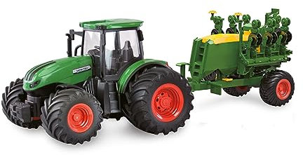 Amewi 22638 RC-Traktor mit Sämaschine, Sound & Licht, 1:24 RTR grün