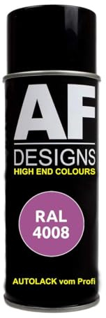 Alex Flittner Designs Spraydose RAL4008 SIGNALVIOLETT Spraydose glänzend | RAL Spraydose in 400 ml. Exaktes Farbergebniss nach RAL Norm. Leuchte Farben, Sehr schnelle Trockung und extrem lange