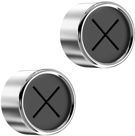 LICQIC 2 Piece Self-Adhesive Tea Towel Holder, Round Bathroom Tea Towel Hooks for Bathroom, Kitchen and Home, No Drilling Required