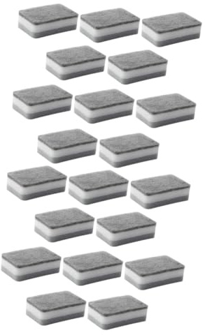 COLLBATH 20pcs Scrub Sponge for Dishes and Bowls Practical Kitchen Sponge Brush for Tableware Cleaning