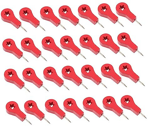 DIYEAH 50stücke Holzstecknadeln Push Pins Mit Metallspitze Für Korktafel Und Pinnwand Befestigung Von Fotos Notizen Und Dokumenten Im Büro Zuhause Schule Und Laden Geeignet