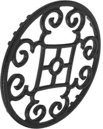 Cabilock Support à Casseroles Rond En Fonte Résistante Anneau De Wok Pour Cuisinière à Gaz Stable Et Solide Usage Camping Cuisine Accessoire Cuisson Extérieur Et Intérieur