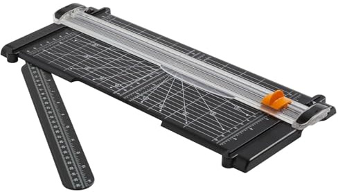 Fiskars Cortadora de Papel, SureCut, Formato Vertical A4, Formato Horizontal A3, Con Guía de Corte, Materiales Reciclados, 1077984