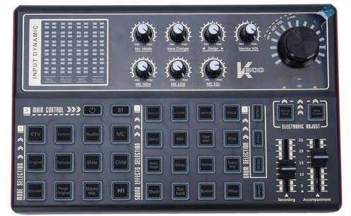 Carte Son en Direct sur Ordinateur Multi DJ Mixer Effets Vocal Changers Light Lights Sound Board for PC Game Broadcast