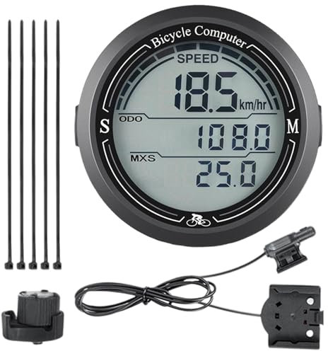Compteur kilométrique pour vélo | Écran LCD avec rétroéclairage automatique, électronique étanche et gadgets pour une analyse professionnelle des données
