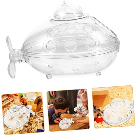 Hemoton Submarine Hamster Sand Bath Tub Acrylic Small Animal Accessory | Bathroom Organizer for Hamsters, Keeps Cage Clean, Easy to Clean, Construction