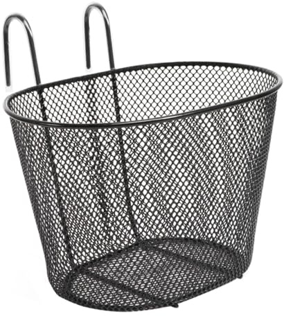 Kisangel Cestino Portaoggetti in Ferro per Bicicletta Cestino per Bici Gancio Facile da Installare sul Manubrio Anteriore per Uomo Donna Ragazzo Ragazza Ragazzi Ragazze