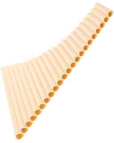 Anfänger Panflöte G-dur 22 Pfeifen aus Kunststoff in Beige | Klassische Aufführungen und Musikunterricht, Links oder Rechtsseitig Spielbar, Traditionelle Verarbeitung