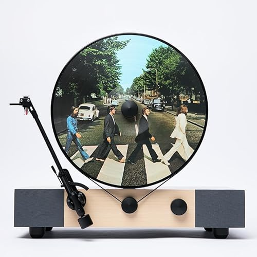 Tourne-Disque Vinyle intégré Vertical Fennessy Platine Professionnelle Lecteurs vinyles Vinyle LP(White Oak)