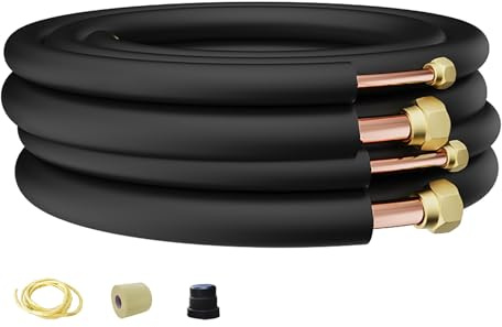 Kit de Mini-conduites Split en Mousse Isolante pour Climatisation et Pompe à Chaleur, Manchon Isolant Isolant Tuyau Climatiseur(900cm/29.5ft)