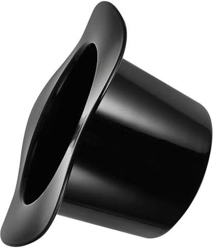 CONGARTENO Seau à Glace 1200 ML en Acrylique Noir Seau à Vin Original de Chapeau Bac à Boissons Élégant pour Fêtes et Rafraîchissement Intérieur Extérieur
