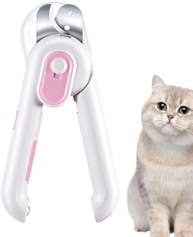 Tagliaunghie Per Artigli Di Gatto,Attrezzo Tagliaunghie con Luce LED | Gatti - Cura Domestica Bagno Viaggio Toelettatura Quotidiana