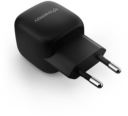 Energy Sistem GAN Charger - Caricatore da 45 W di potenza, ricarica rapida, Intelligent Power Delivery, sensori di temperatura, controllo della tensione, compatibilità universale, design compatto