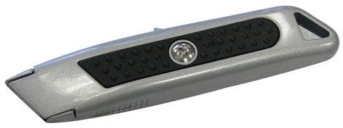 Ironside 127122 Teppichmesser Automatic Metall mit Trapezklingen, TÜV/