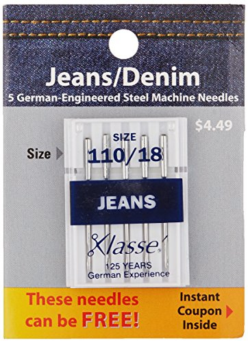 Tacony Corporation A5103-11018 Klasse Jeans/Denim Machine Needles-110/18 5/Pkg