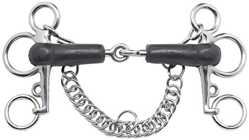 BUSSE Pelham GUMMI, gebrochen, 12,5 cm, Edelstahl