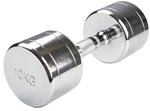 Trendy Sport Chrom Kurzhantel - 1 Stück - 10,0 KG