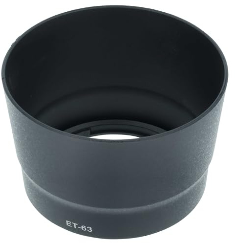 vhbw Paraluce compatibile con Canon EF-S 55-250/4-5.6 IS STM 58 mm obiettivo nero, plastica, rotondo, 8,8 cm