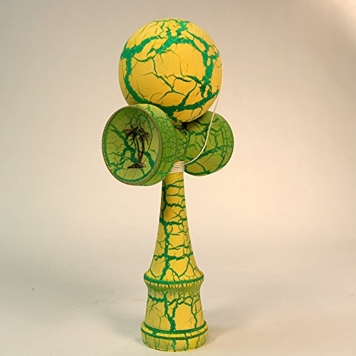 Bahama Kendama Grand (Yellow/Green Crackle)