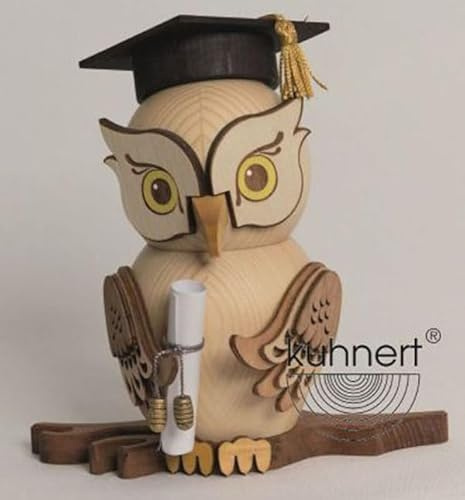 Eule Bachelor Rauchfigur ca. 17 cm hoch