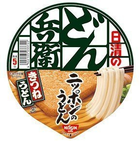 Nissin Donbei Kitsune Udon, Fideos instantáneos Udon japoneses con tofu frito, sabor profundo, 96 g x 6 tazones (6 porciones) Importación de Japón