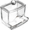 DJUNXYAN Cubes Transparent Acrylic Cotton Swab Dispenser Holder Organizer Container With Lid D