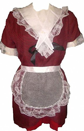 FASHION REVIEW 'Welsh Lady' Traditional Welsh Costume Set for Adults ON ST David's Day with HAT (Ladies 20-22) Red