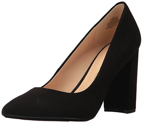 Nine West Astoria9x9 Block Heel Pump Black Suede 5.5 M