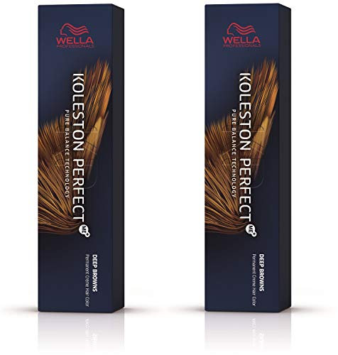Wella 2 er Pack Koleston Perfect Me+ KP DEEP BROWNS 5/75 hellbraun braun-mahagoni