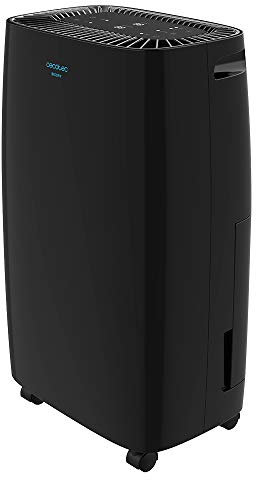 Cecotec Déshumidificateur Big Dry 4000 Expert Black. 10L/jour, Réservoir amovible 2,5L, Minuterie 24h, Surface Couverte 105 m3/h, Gaz R290, Humidité de 40% à 80%, Écran LED