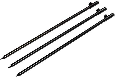 Zite Fishing Banksticks Angeln Set - Teleskop Rutenhalter / Rutenständer Angeln 50-90cm Aluminium - Bankstick für Rutenauflagen Buzzerbars & Mehr, Rutenhalter-Erdspieß