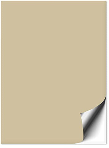 50 Stück Fliesenaufkleber beige 20x25 cm matt | Mit Aufkleber Fliesen einfach überkleben, selbstklebende Folie