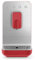 Smeg BCC01RDMUS Fully Automatic Espresso Machine, Red 3 preset buttons for Espresso Cappuccino and Coffee Adjustable Grinder for Whole Beans