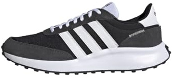 adidas Hombre Run 70s Lifestyle Running Shoes, Core Black / Cloud White / Carbon, 40 2/3 EU
