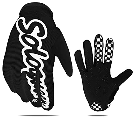 SOLO QUEEN Guantes de Sim Racing | Karting | Volante Games | ATV | Adulto Unisexo Coloreado Antideslizante