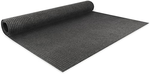 Floordirekt Nadelfilz Bodenbelag Atlas 200 x 300 cm, Anthrazit - Meterware - pflegeleichter Gewerbe Teppichboden - schalldämmend, rutschhemmend - Teppich Läufer - Büro Messe