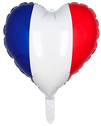 Herz Folienballon Frankreich | 40 x 45 cm