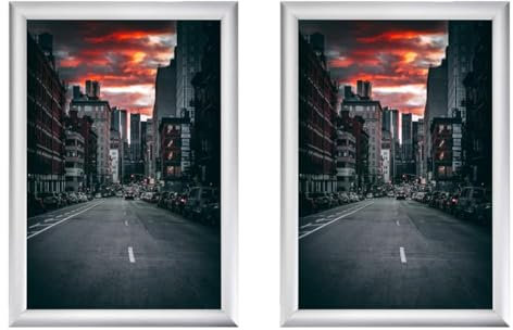 Albyco Cadre Photo Clic Clac Format A4 Épaisseur 20 mm Aluminium (Lot de 2)