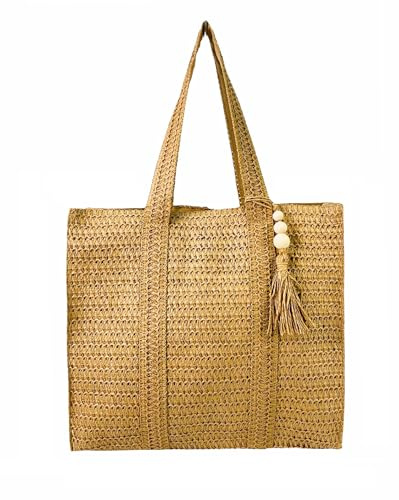Bolso de hombro tejido a mano con paja ratán cartera Mujer Bandolera Verano Crossbody Totes bolsa de Playa Ratán Estilo Boho vacaciones