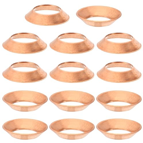 PATIKIL Guarnizione Flangia 1/2 45 Gradi Rame Aria Condizionatore 10pz | Raccordo per Condizionatori d'Aria, Refrigerazione, Rame, Flangia o Valvola
