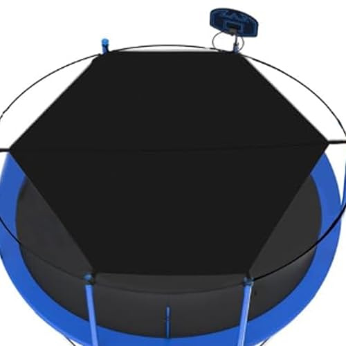 Toit pare soleil pour trampoline housse - auvent de trampoline 300cm - Couverture d'ombrage de trampoline - Housse De Protection Pour Trampoline Oxford Imperméable pour trampoline rond à 6 poteaux