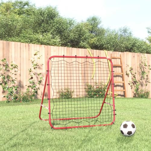 ZEYUAN Fußball-Rebounder Verstellbar 96x80x96 cm Stahl und PE, Fussballtor, Fussball Child, Fussball Tor, Torwand, Tornetz