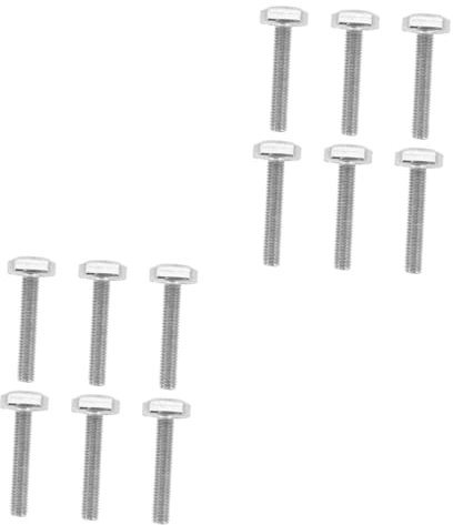 SOLUSTRE 12pezzi Bulloni t Slot Acciaio Inossidabile Con Testa Martello Per Montaggio Facile Su Scanalature t
